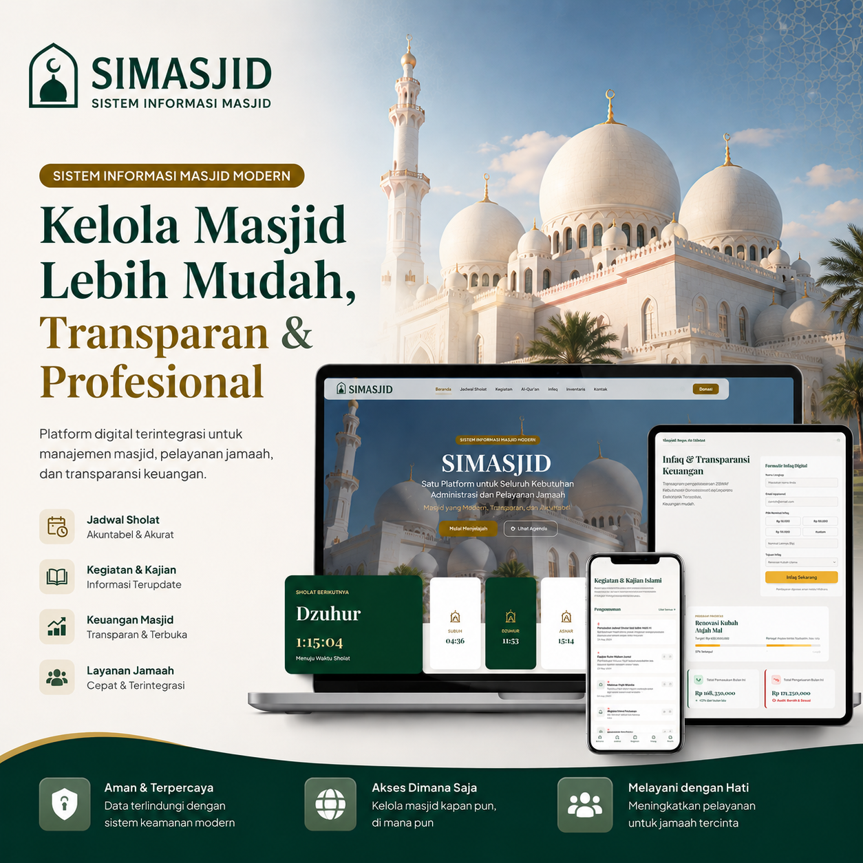 SIM Masjid — Sistem Informasi Manajemen Masjid Modern