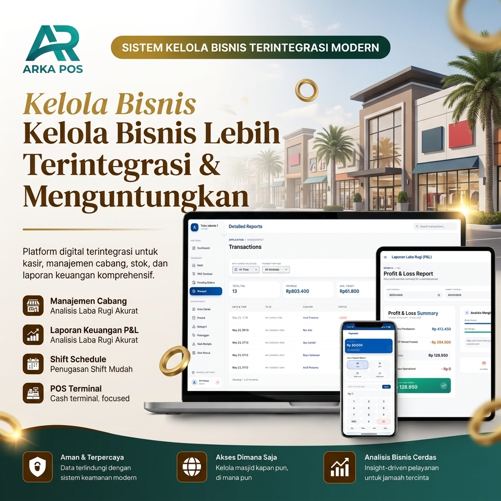 ARKA POS — Solusi Kasir Digital Modern & Terintegrasi.